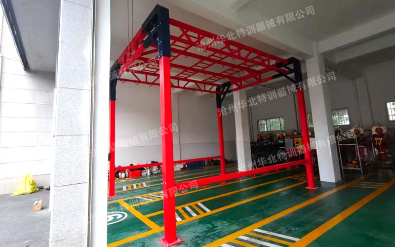 车库里的“练兵场”！湖南这支消防救援大队，把绳索训练架搬进了车库